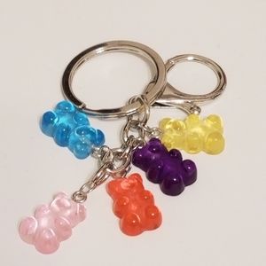 Gummy Bear Charm Keychain New